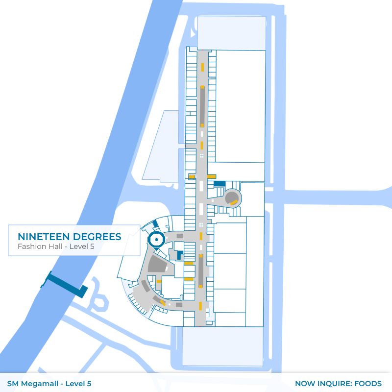 Nineteen Degrees - SM Megamall - Fashion Hall - Level 5